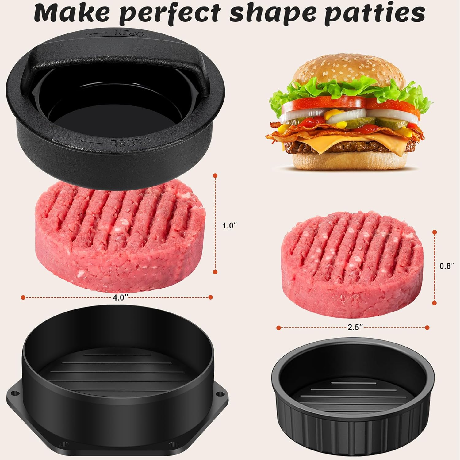 Grilliance Teppanyaki Grill Set of 27 Stainless Steel Barbecue Utensils, Hibachi Smasher Burger Gift Kit with Hamburger Press, Cooking Bell for Blackstone